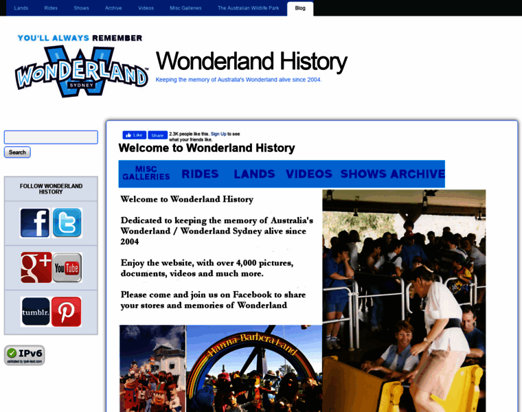 Wonderlandhistory.net thumbnail