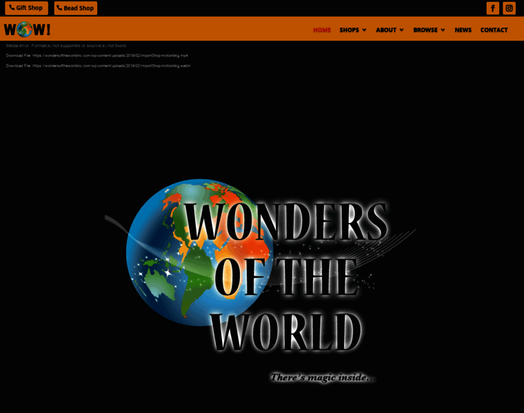Wondersoftheworldinc.com thumbnail