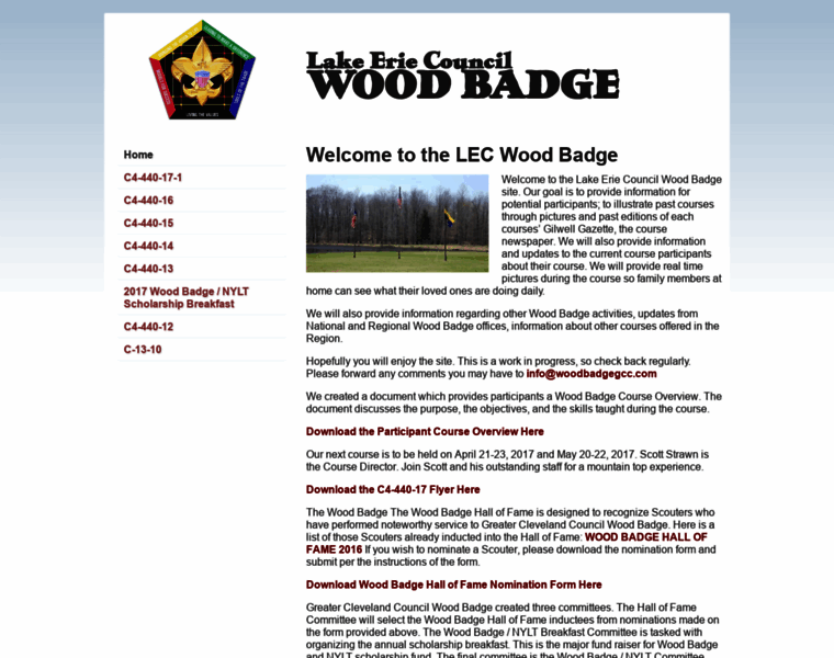 Woodbadgegcc.com thumbnail