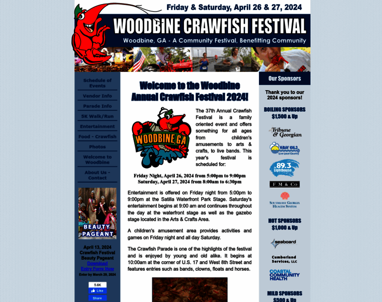 Woodbinecrawfish.com thumbnail