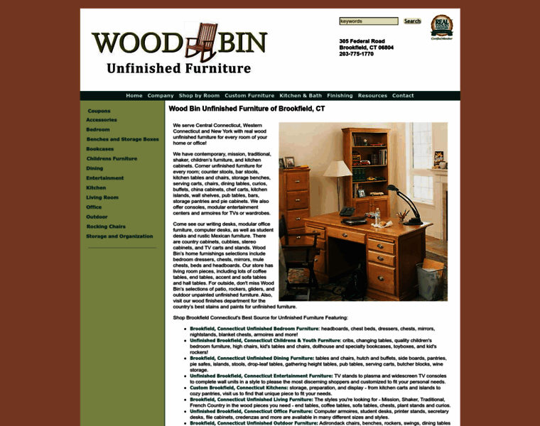 Woodbinfurniture.com thumbnail