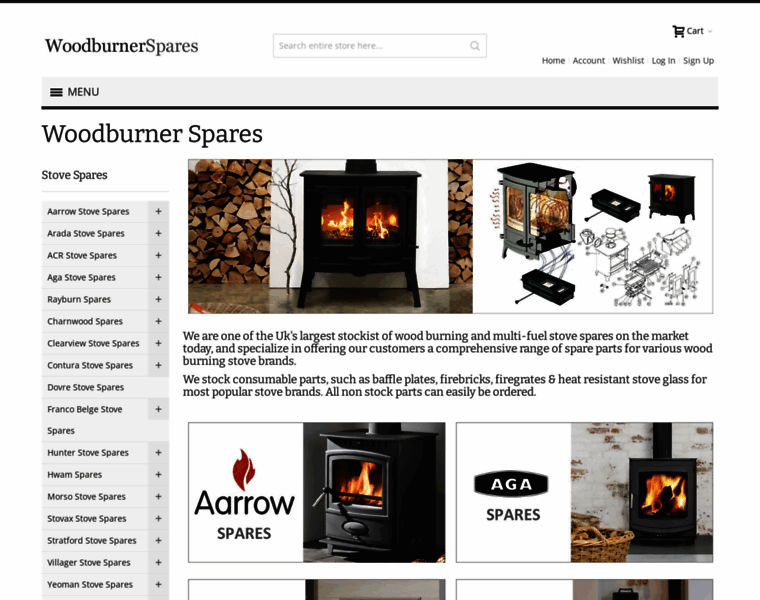 Woodburner-spares.co.uk thumbnail