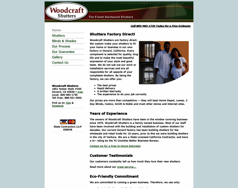 Woodcraftshutters.com thumbnail