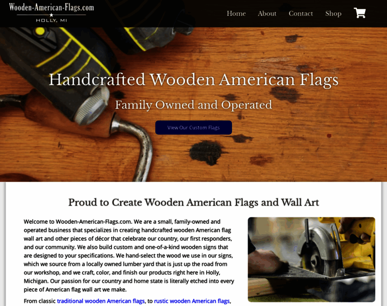 Wooden-american-flags.com thumbnail