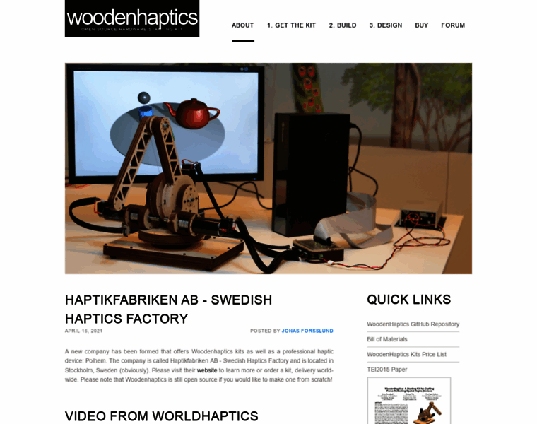 Woodenhaptics.org thumbnail