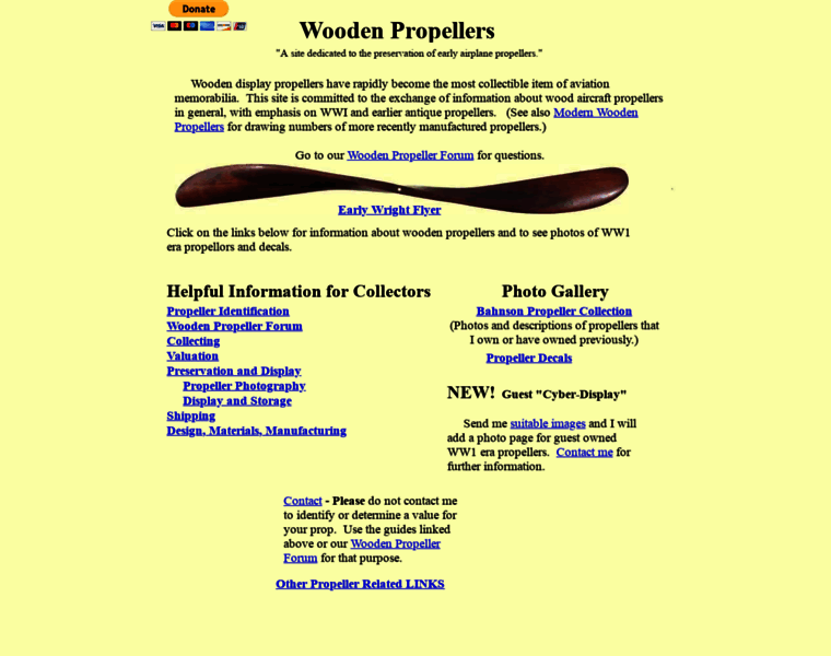 Woodenpropeller.com thumbnail