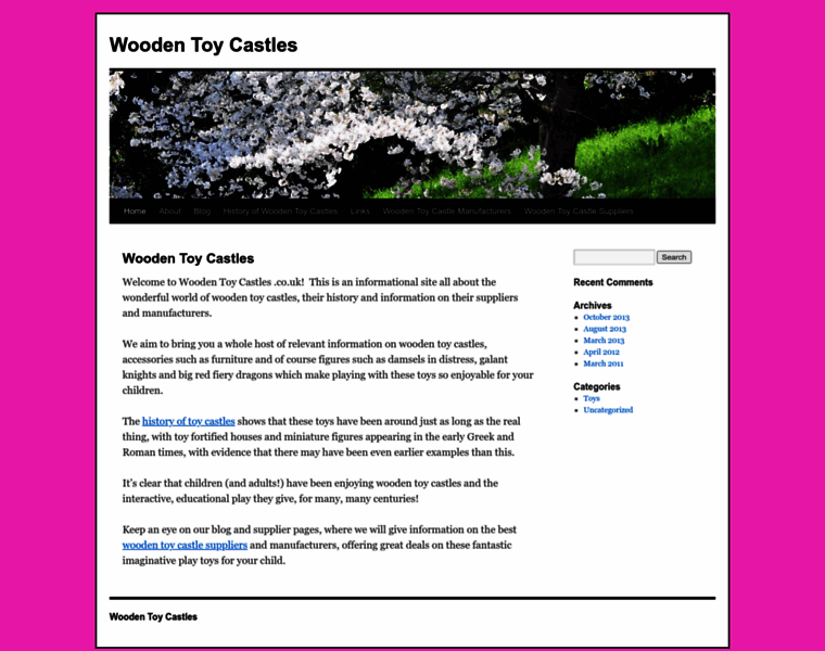 Woodentoycastles.co.uk thumbnail