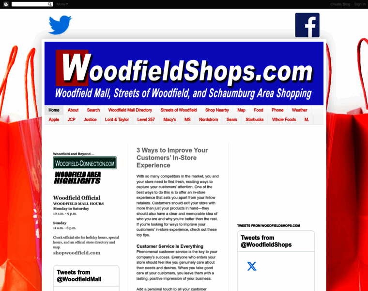 Woodfieldshops.com thumbnail
