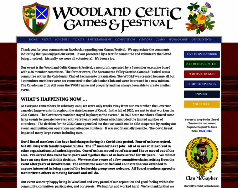 Woodlandcelticgames.org thumbnail