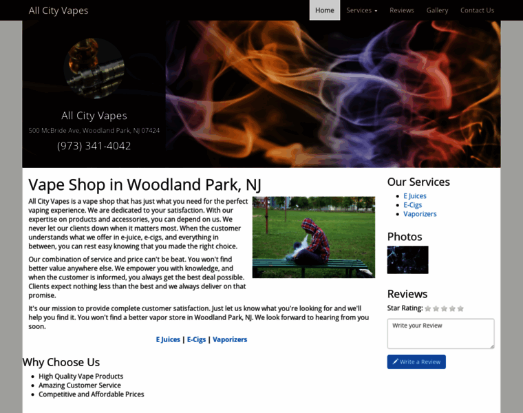 Woodlandparkvapeshop.com thumbnail