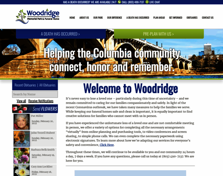 Woodridgefuneralhome.com thumbnail