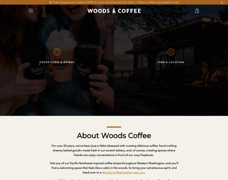 Woodscoffee.com thumbnail
