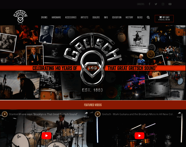 Woodshed.gretschdrums.com thumbnail