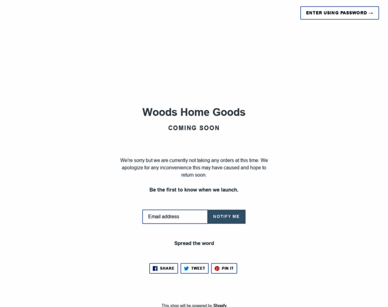 Woodshomegoods.com thumbnail