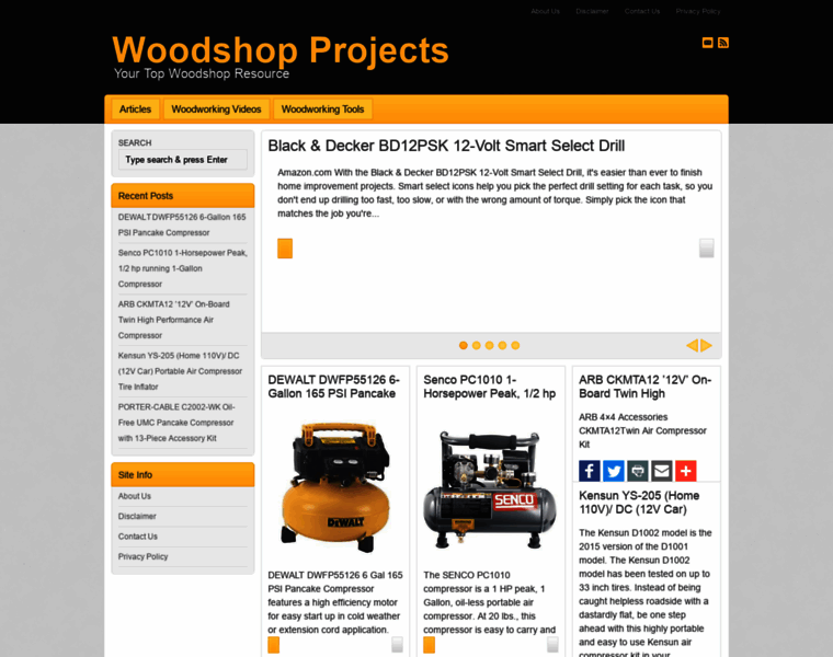 Woodshopprojects.co thumbnail