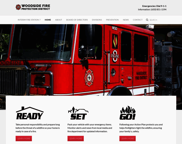 Woodsidefire.org thumbnail