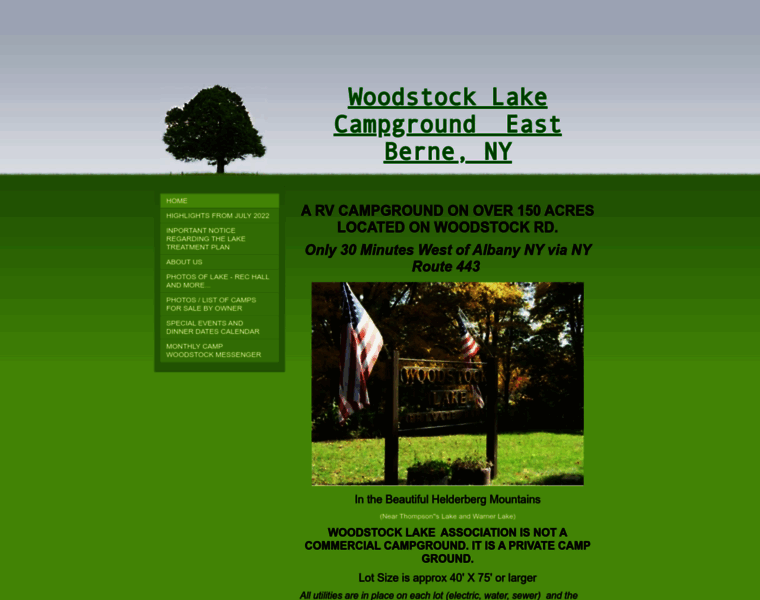 Woodstocklakecampground.com thumbnail