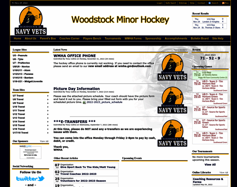 Woodstockminorhockey.com thumbnail