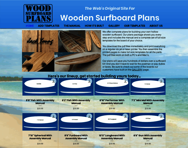 Woodsurfboardplans.com thumbnail