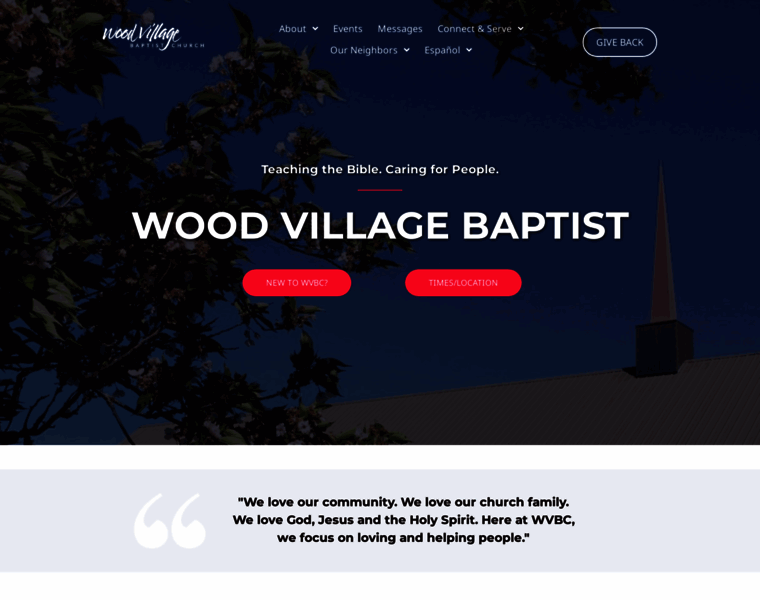 Woodvillagebaptist.org thumbnail