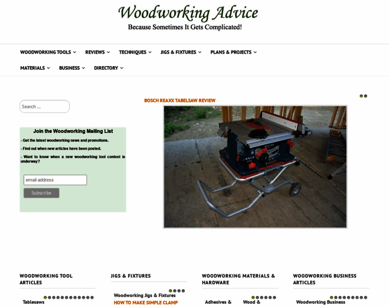 Woodworkingadvice.com thumbnail