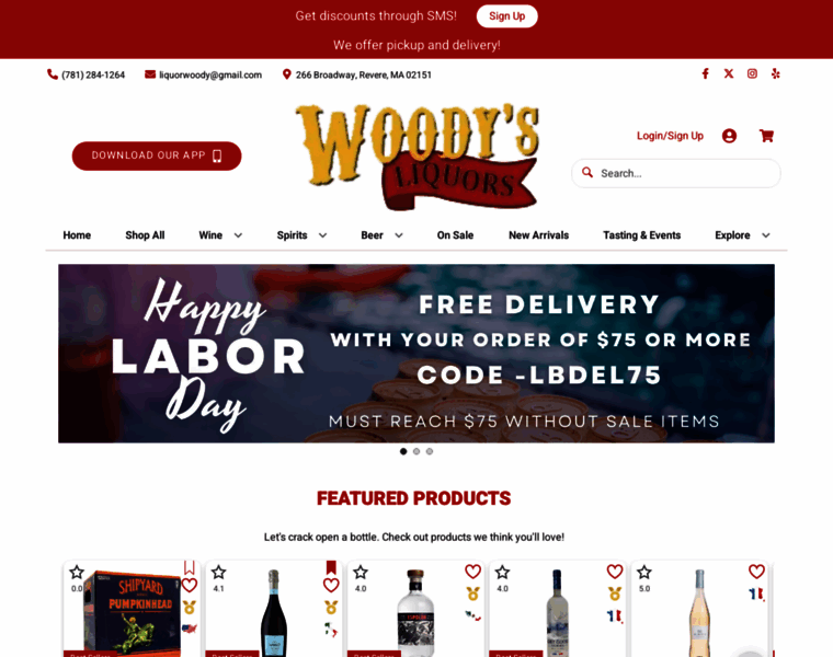Woodysliquors.com thumbnail