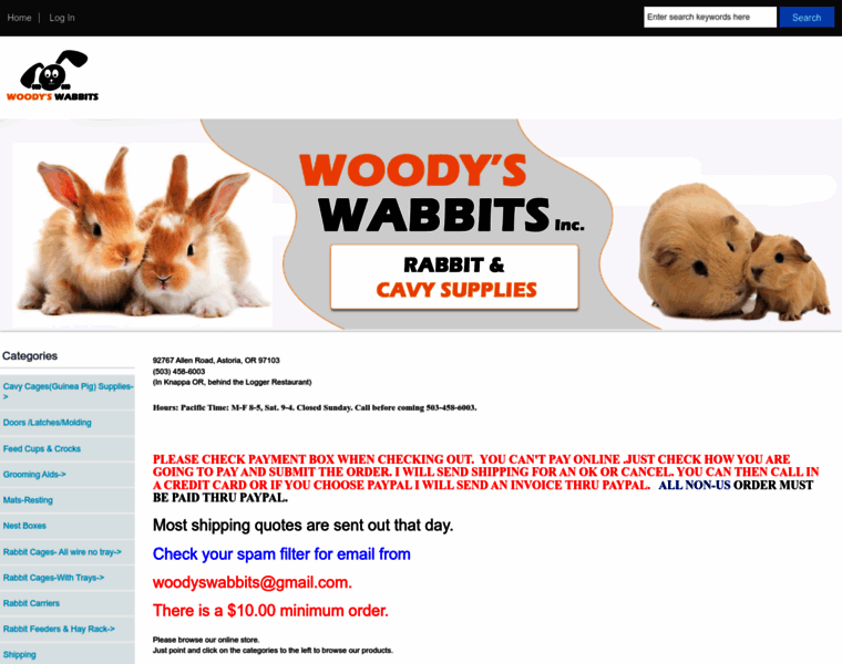 Woodyswabbits.com thumbnail