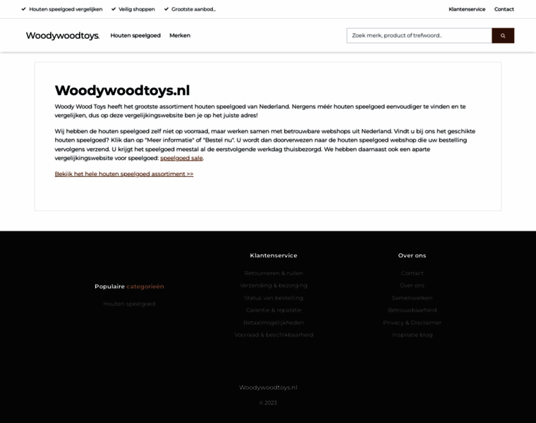 Woodywoodtoys.nl thumbnail