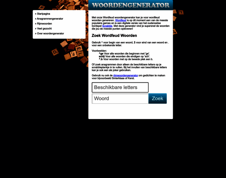 Woordengenerator.nl thumbnail