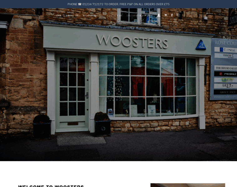 Woosters.co.uk thumbnail