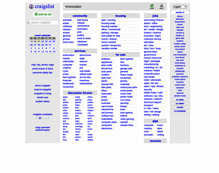 Worcester.craigslist.org thumbnail