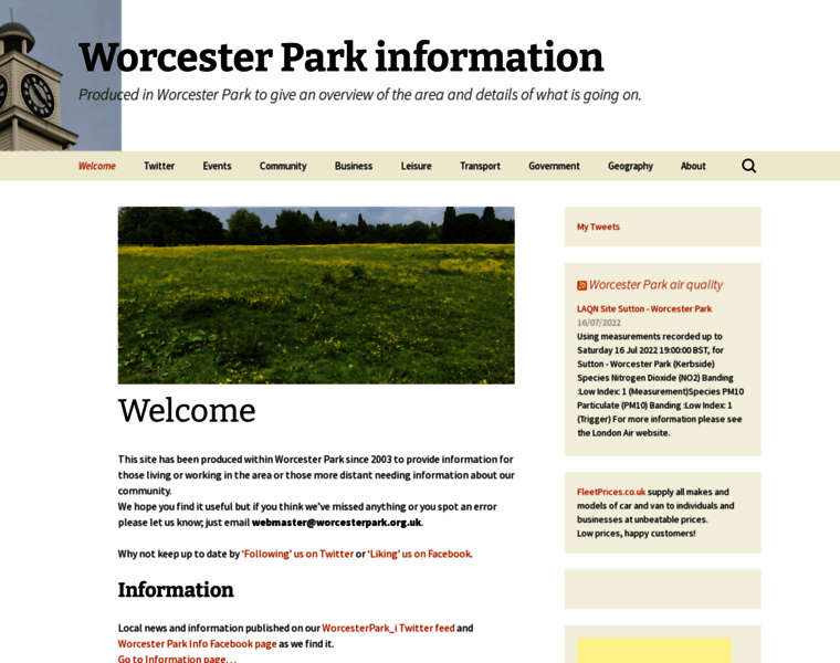 Worcesterpark.org.uk thumbnail