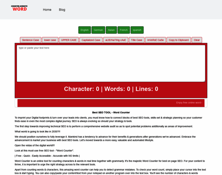 Wordcounter.website thumbnail