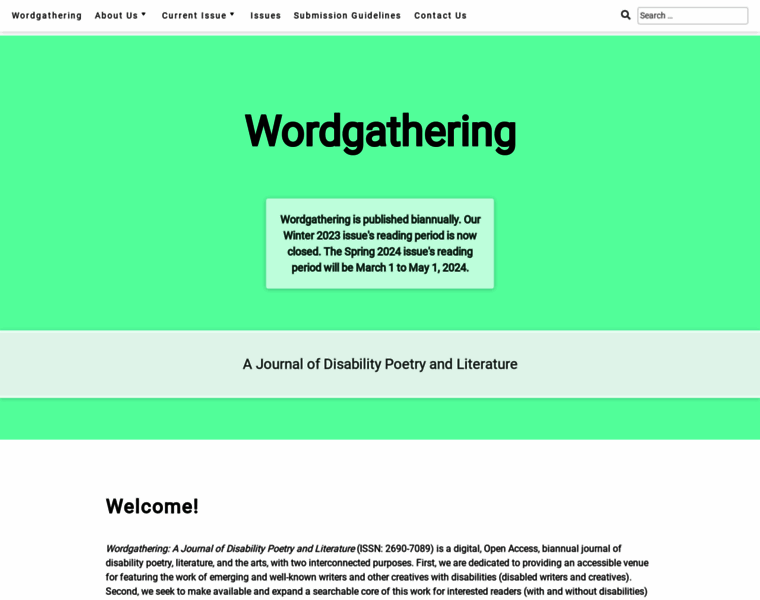 Wordgathering.com thumbnail