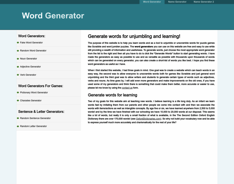 Wordgenerator.net thumbnail