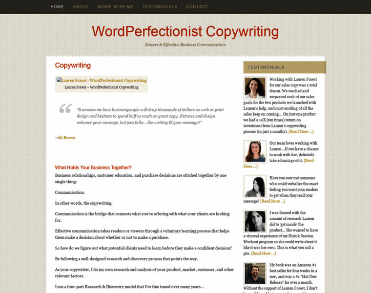 Wordperfectionist.com thumbnail