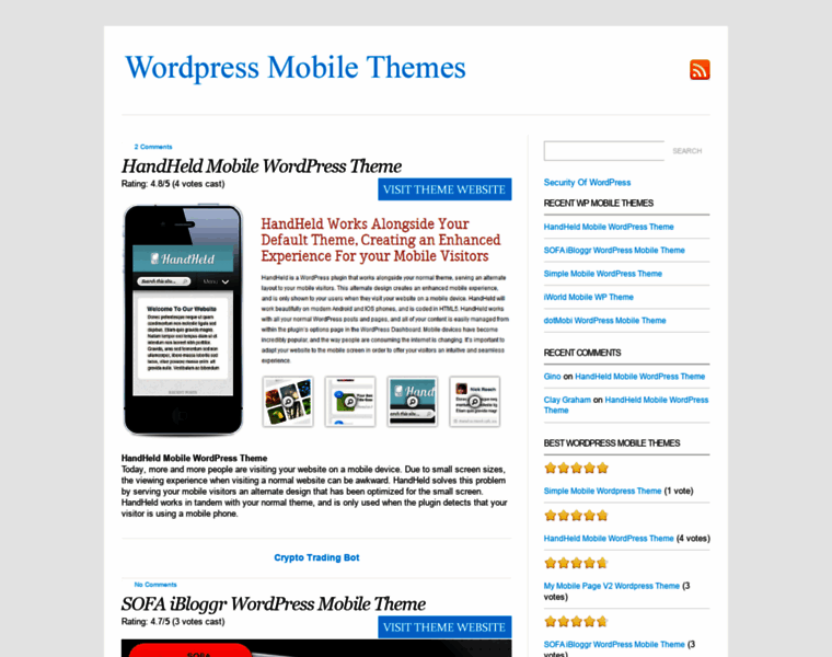 Wordpress-mobile-themes.com thumbnail