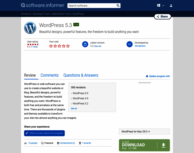 Wordpress2.software.informer.com thumbnail