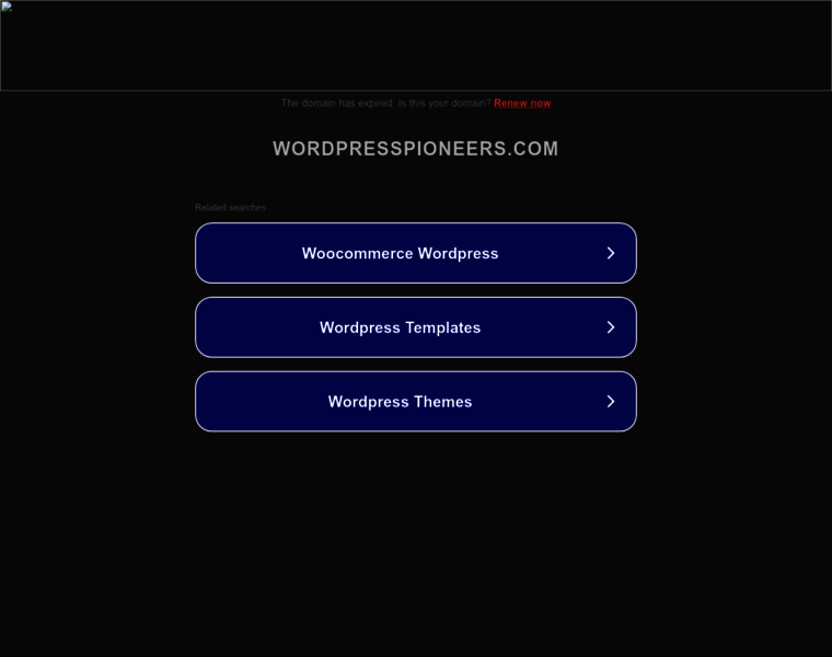 Wordpresspioneers.com thumbnail