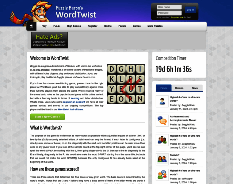 Wordtwist.puzzlebaron.com thumbnail