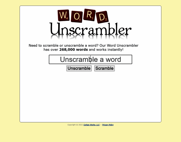 Wordunscrambler.info thumbnail