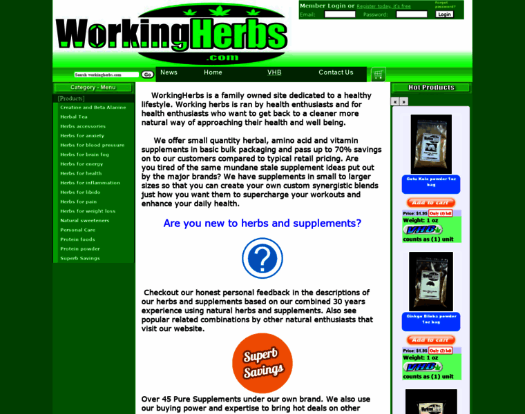 Workingherbs.com thumbnail