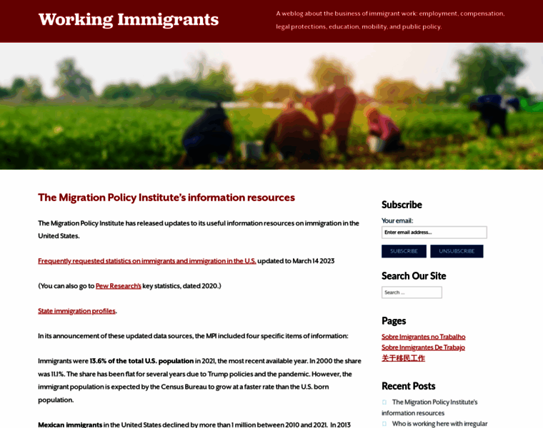 Workingimmigrants.com thumbnail