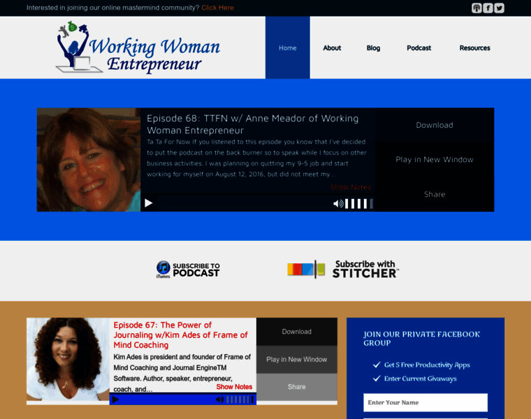 Workingwomanentrepreneur.com thumbnail