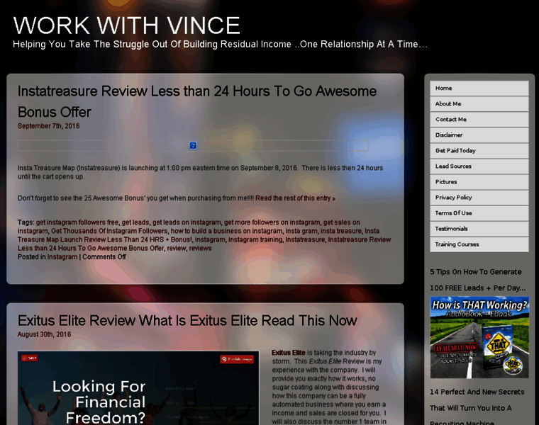 Workwithvince.com thumbnail