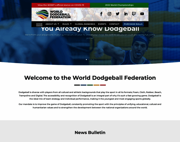 Worlddodgeballfederation.com thumbnail