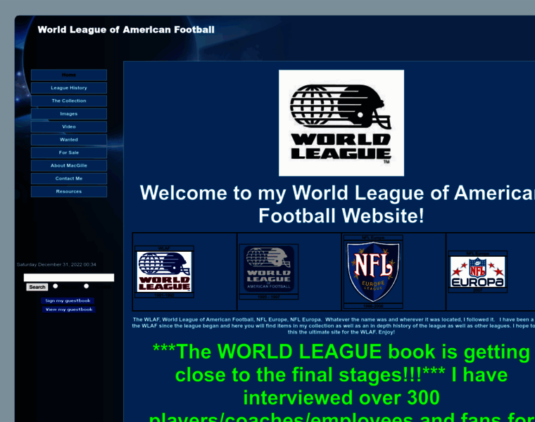 Worldleagueofamericanfootball.com thumbnail