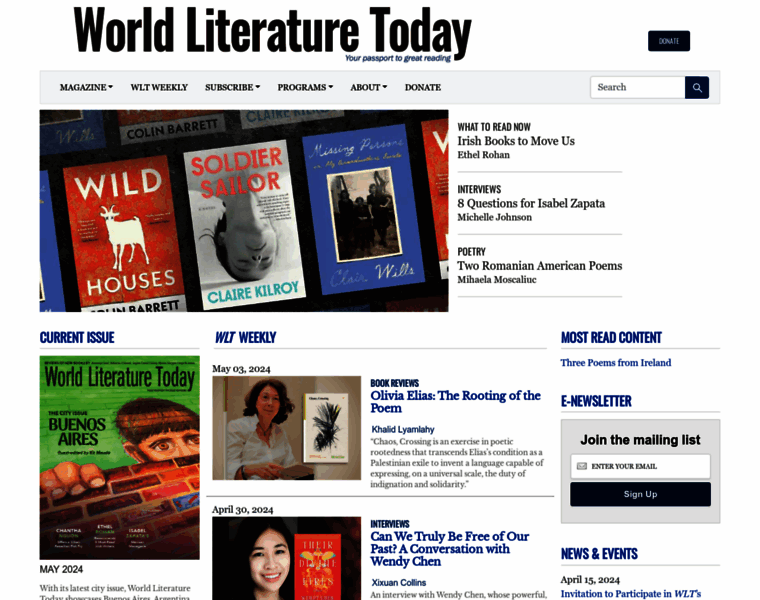 Worldliteraturetoday.org thumbnail