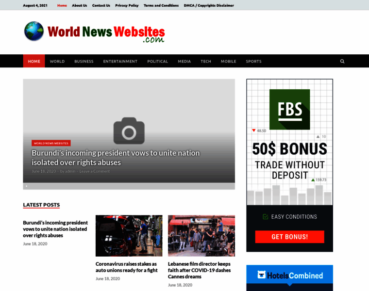 Worldnewswebsites.com thumbnail