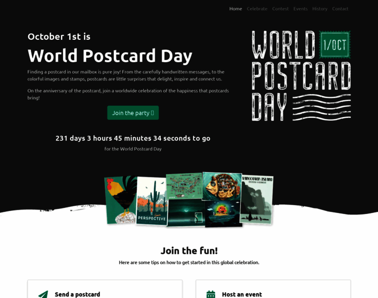 Worldpostcardday.com thumbnail